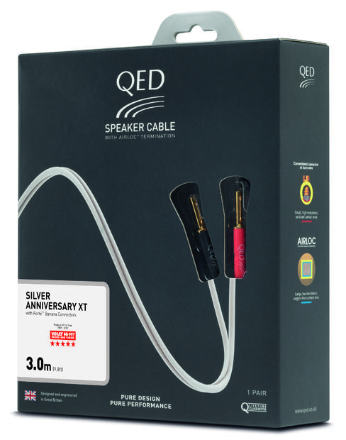 QED Silver Ann XT 3.0m Cable Packaging (QE1432)